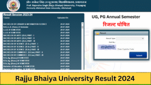 Rajju Bhaiya University Result 2024: (Declared) BA Bsc Bcom UG, PG Result check- prsuniv.ac.in: