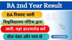 BA 2nd year Result 2025: (बीए द्वितीय वर्ष परिणाम 2025) जारी, जल्दी यहां से डाउनलोड करें रोल नंबर से- Skhelpinfo.in